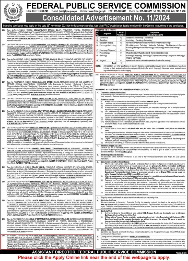 New Principal / Medical Technician Jobs in PIMS Hospital Islamabad 2024 Apply Online